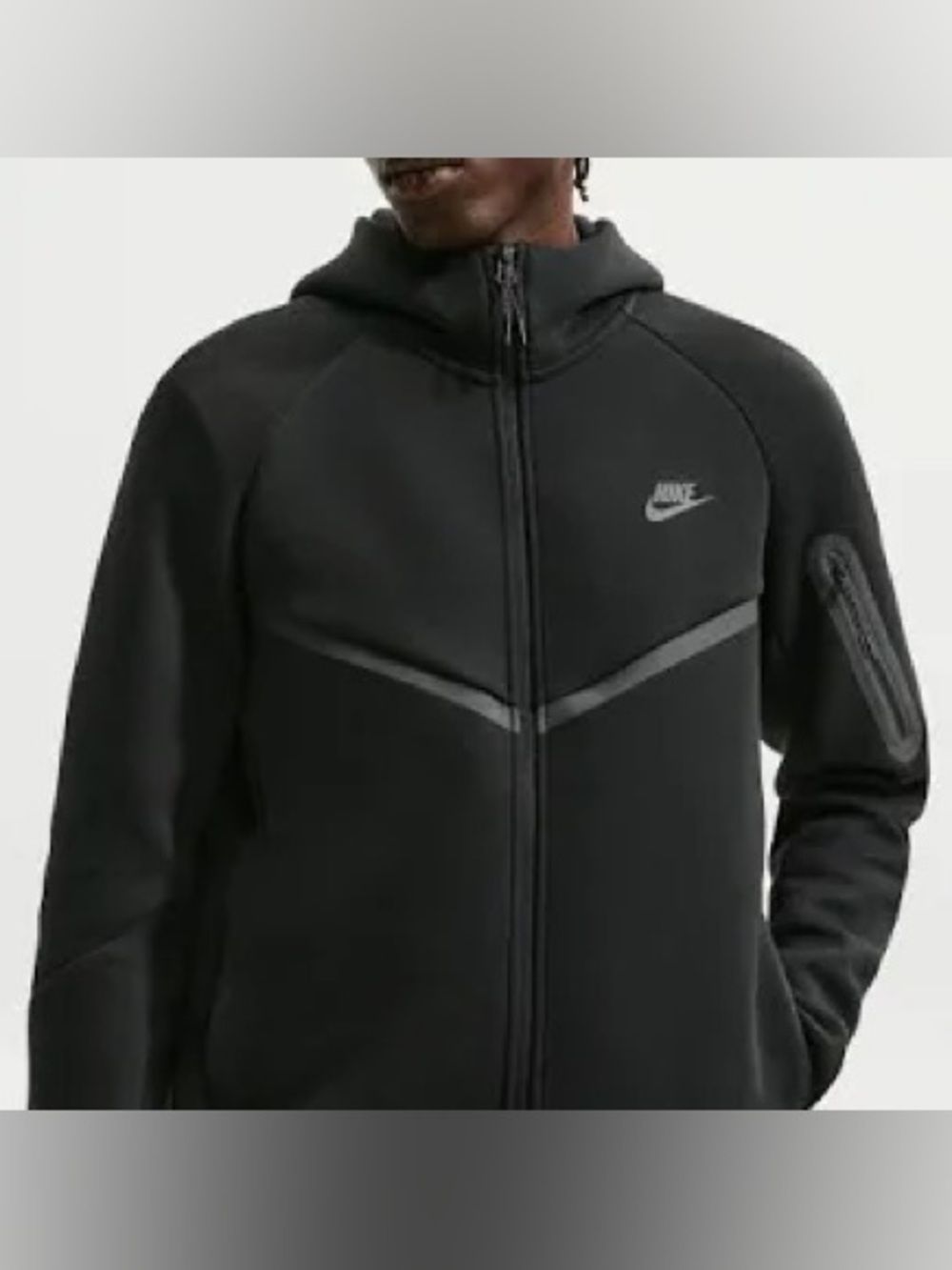 Nike Sportswear Tech Fleece Windrunner Full-Zip Hoodie Black Medium